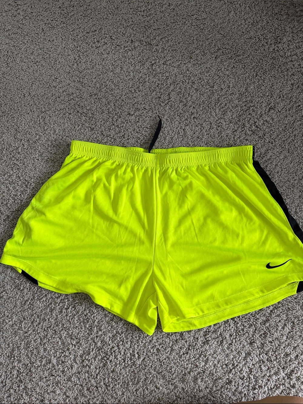 Nike Women's Neon Lime Athletic Shorts